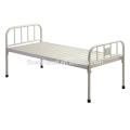 Einfache flache Plain Metall Stahl Bett medizinischen Bett Lieferanten guten Preis